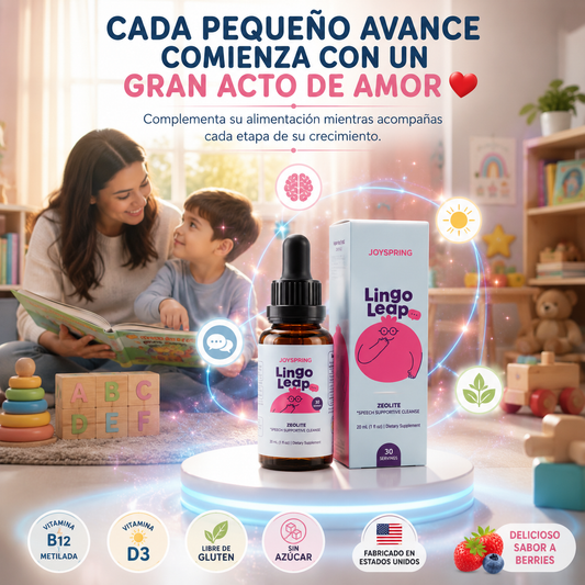 Lingo Leap Gotas| Zeolita+ Vitamina B12 y D3