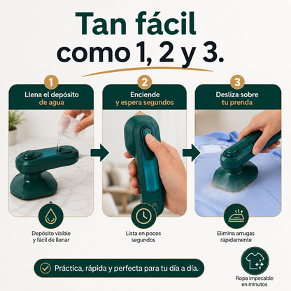 SteamGo™ |Mini Plancha a Vapor