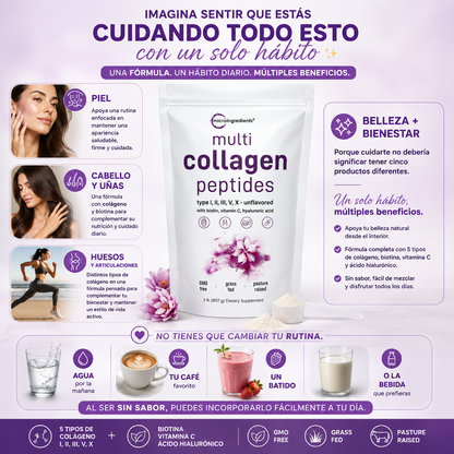 Multi Collagen Peptides| 454 Gr