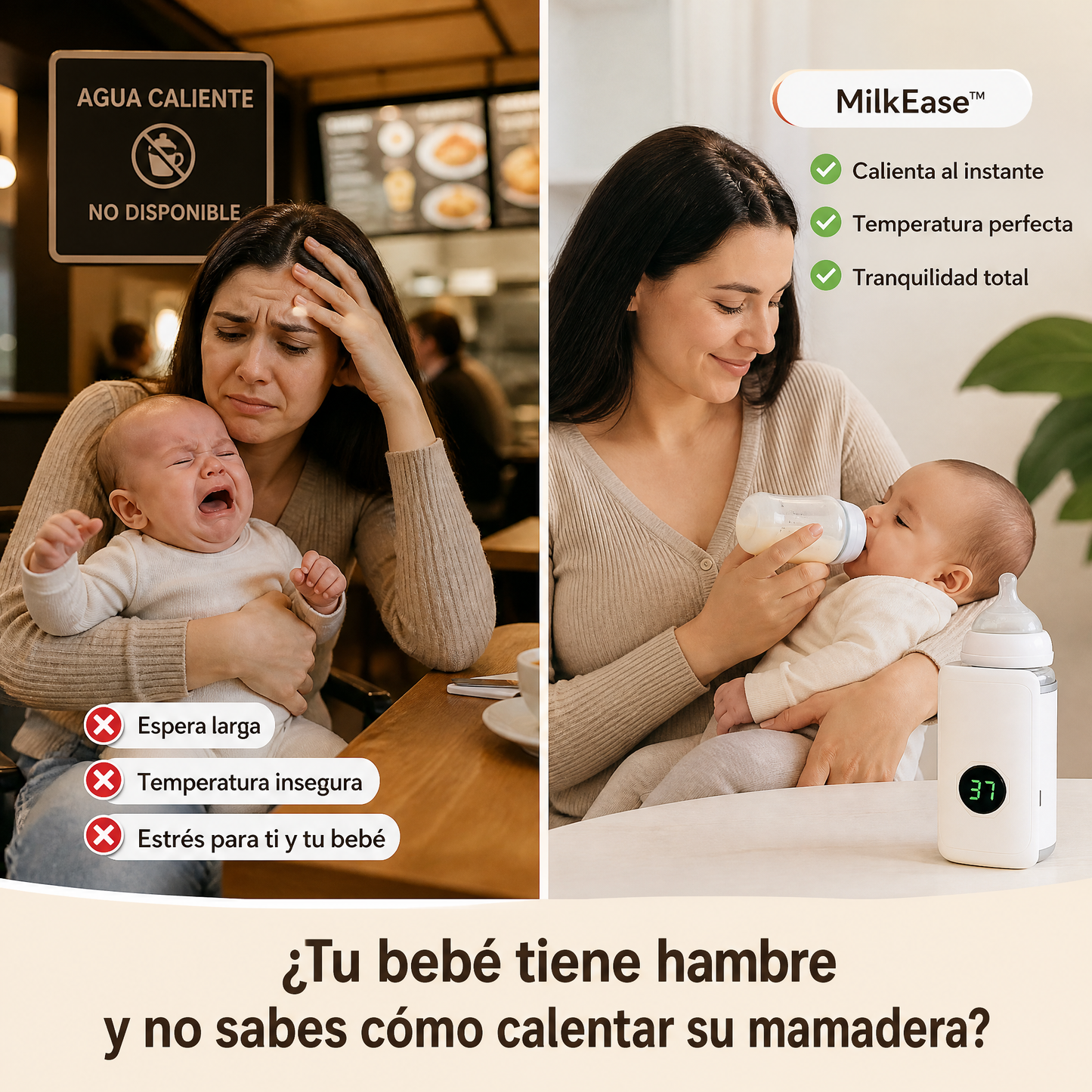 MilkEase™ | Calentador Inteligente de Mamaderas